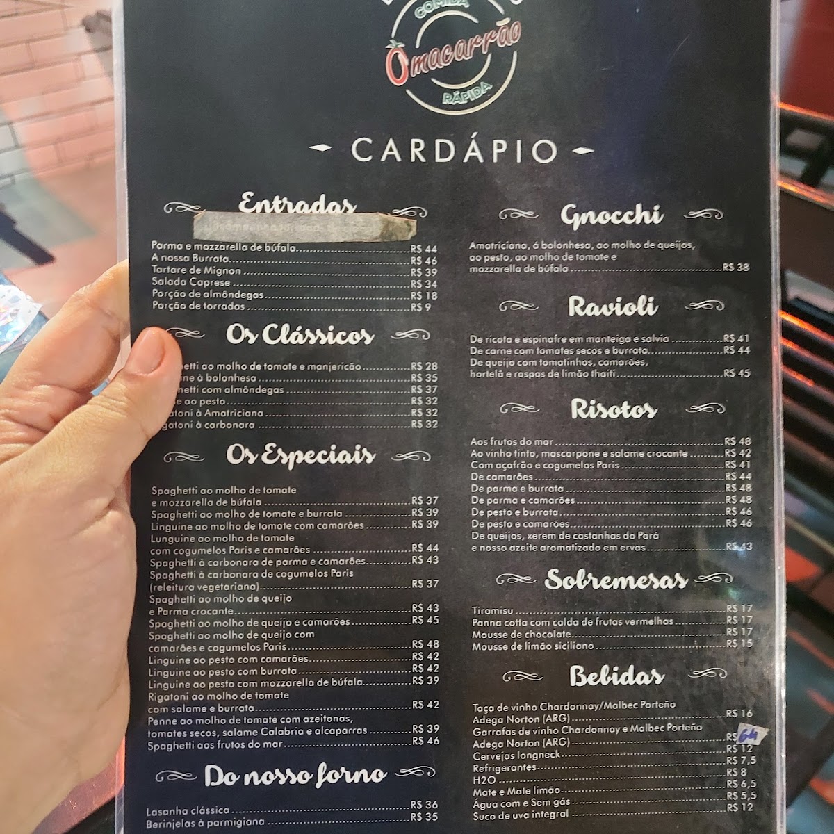 Menu O Macarrao - Restaurante Italiano-7